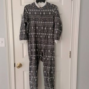 Gray winter onesie